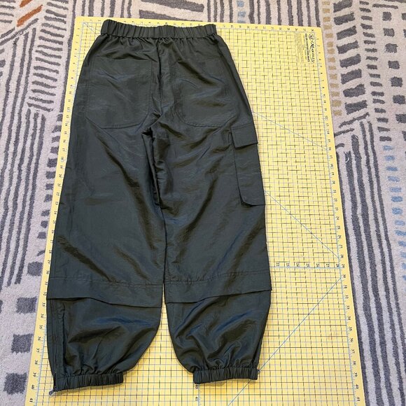 Tibi Wilt Cargo Joggers small long like new crispy nylon army green - Picture 4 of 10